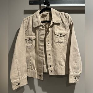 Cream denim jacket